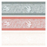 Cinta washi blanca con diseño de pájaro Oboro
