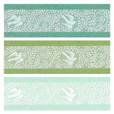 Cinta washi blanca con diseño de pájaro Oboro
