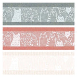 Oboro Cats White Washi Tape