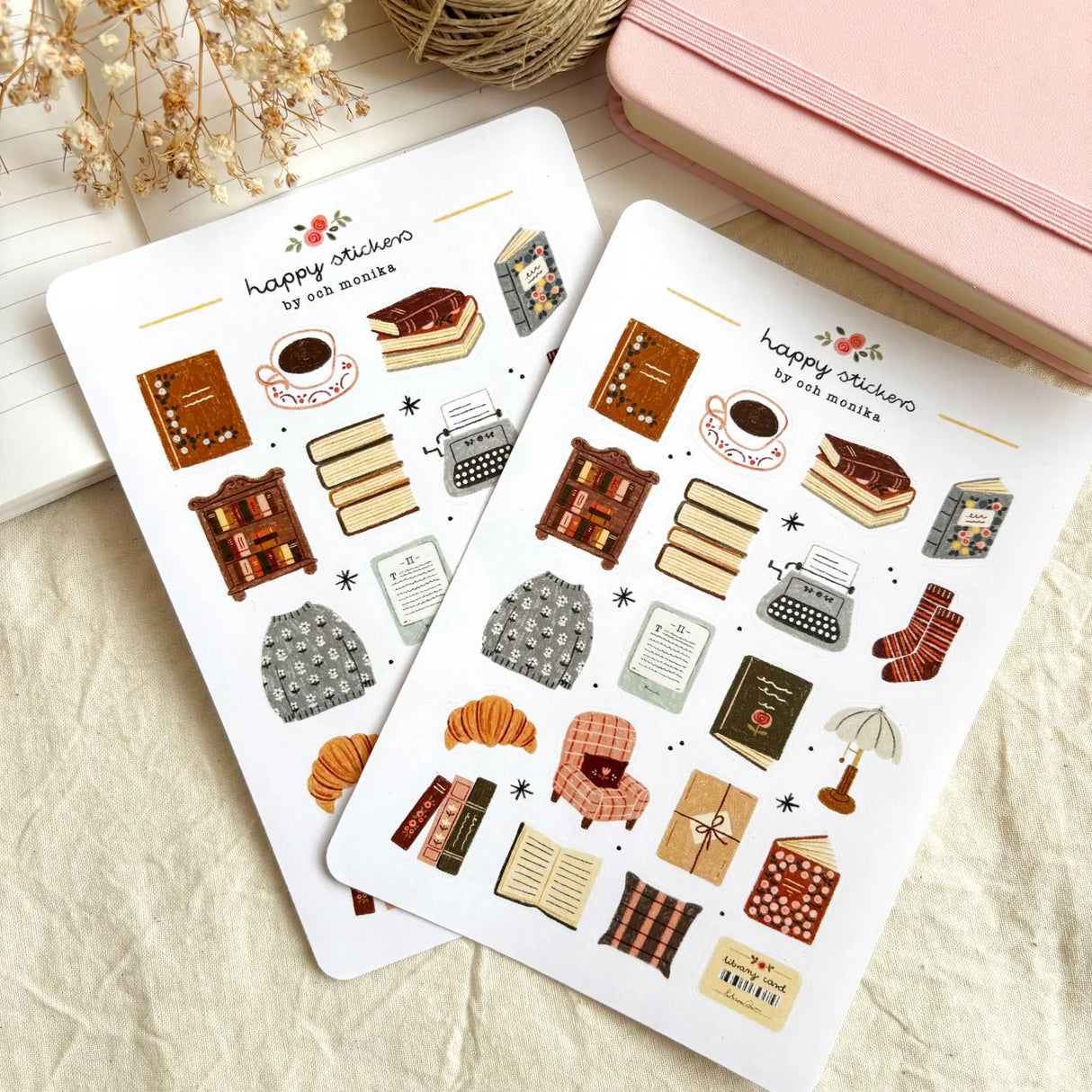 OchMonika Bookish Corner Sticker Sheet

A sticker sheet full of cute little stickers perfect for planners, journals, or scrapbooking ❤