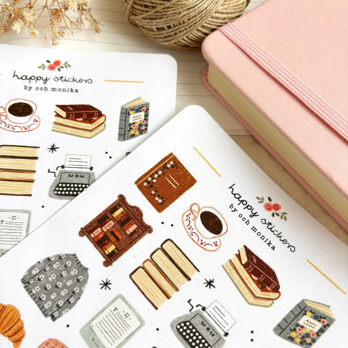 OchMonika Bookish Corner Sticker Sheet

A sticker sheet full of cute little stickers perfect for planners, journals, or scrapbooking ❤