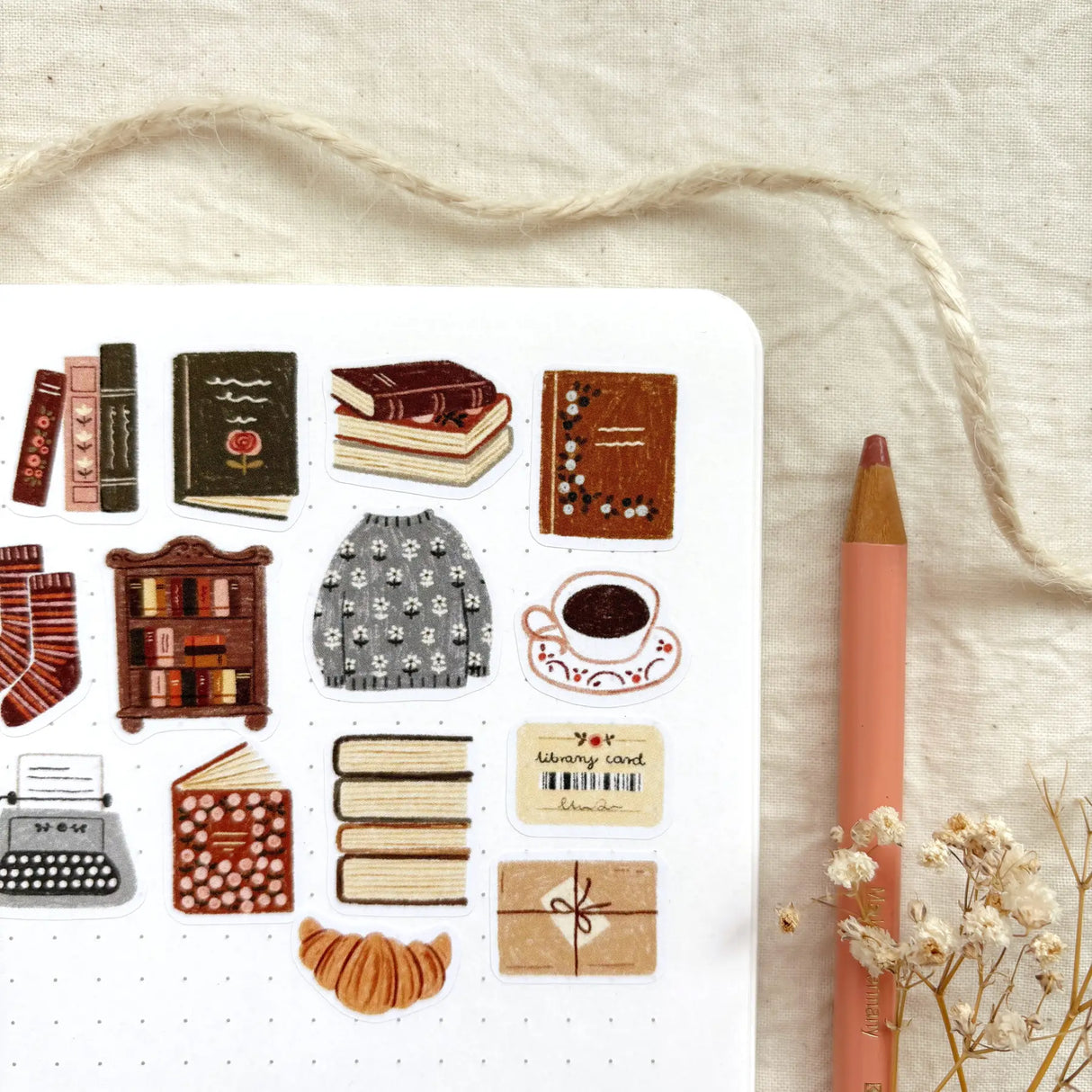 OchMonika Bookish Corner Sticker Sheet

A sticker sheet full of cute little stickers perfect for planners, journals, or scrapbooking ❤