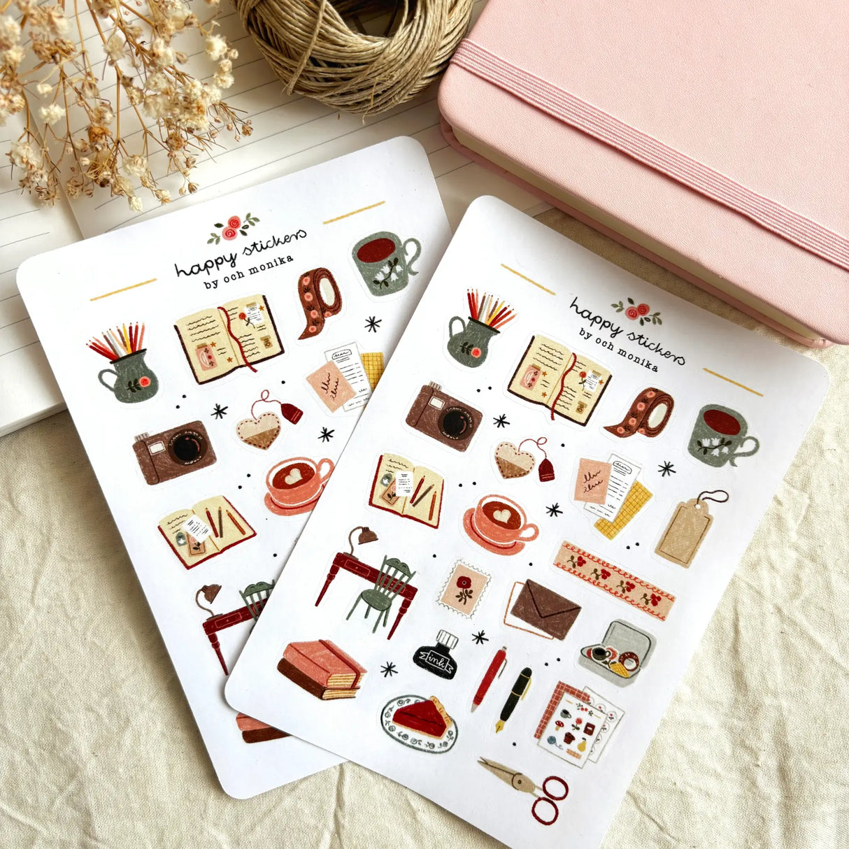 OchMonika Cozy Journaling Sticker Sheet

A sticker sheet full of cute little stickers perfect for planners, journals, or scrapbooking ❤