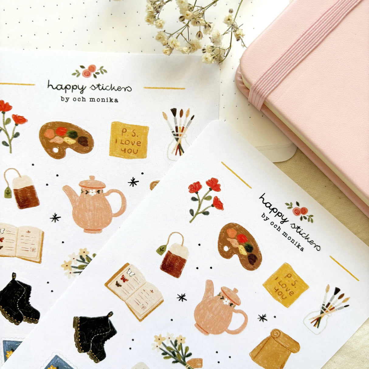A sticker sheet full of cute little stickers perfect for planners, journals, or scrapbooking ❤