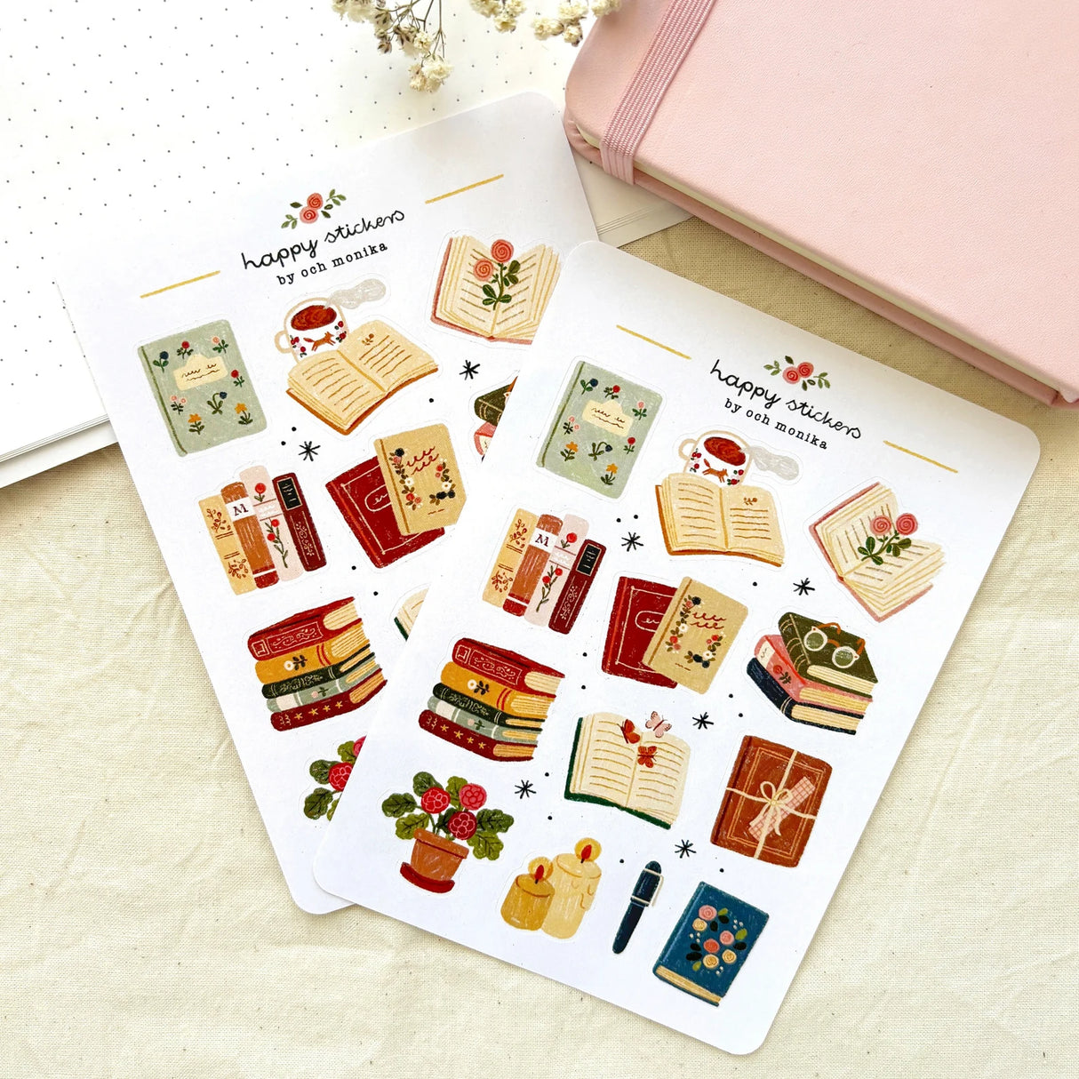A sticker sheet full of cute little stickers perfect for planners, journals, or scrapbooking ❤