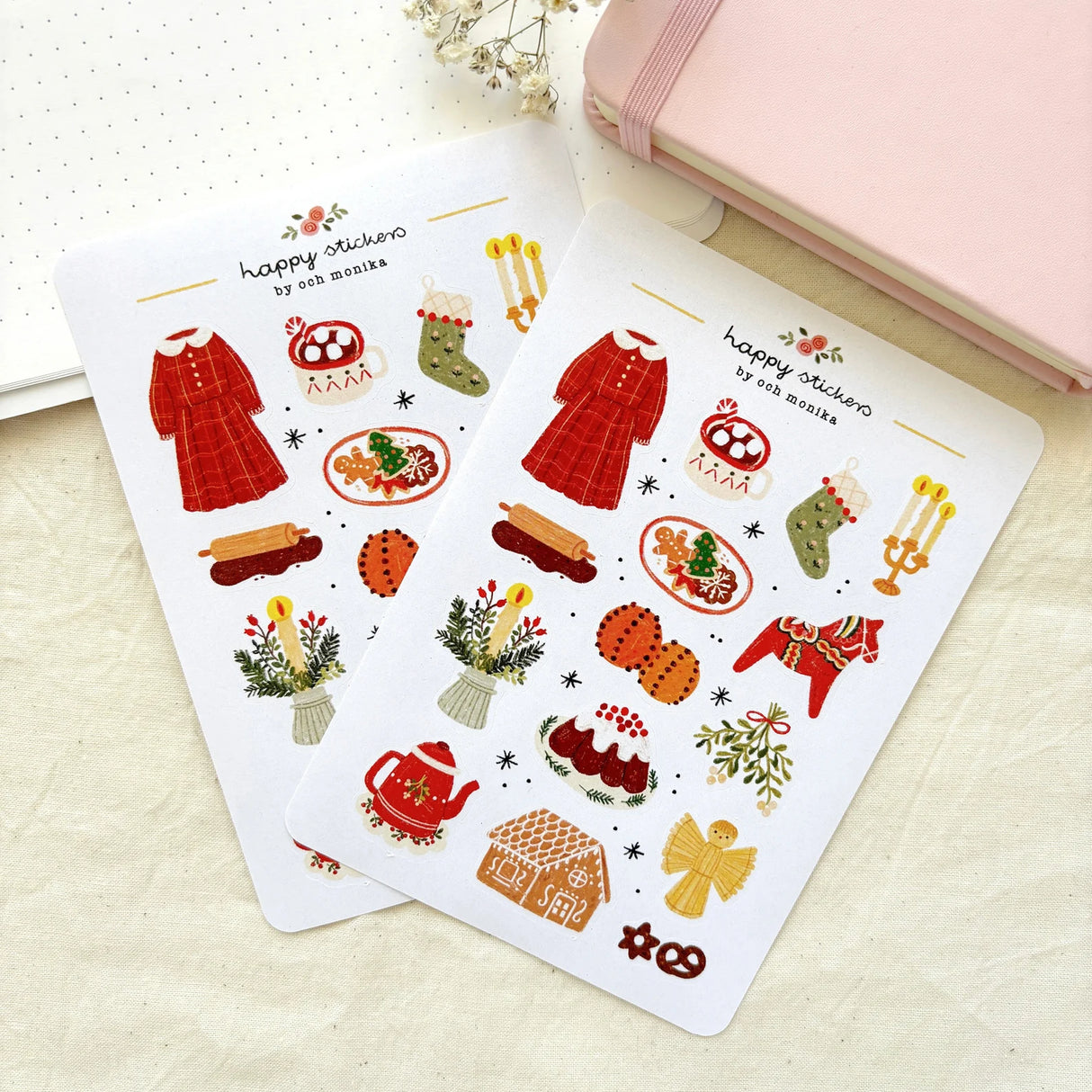 A sticker sheet full of cute little stickers perfect for planners, journals, or scrapbooking ❤