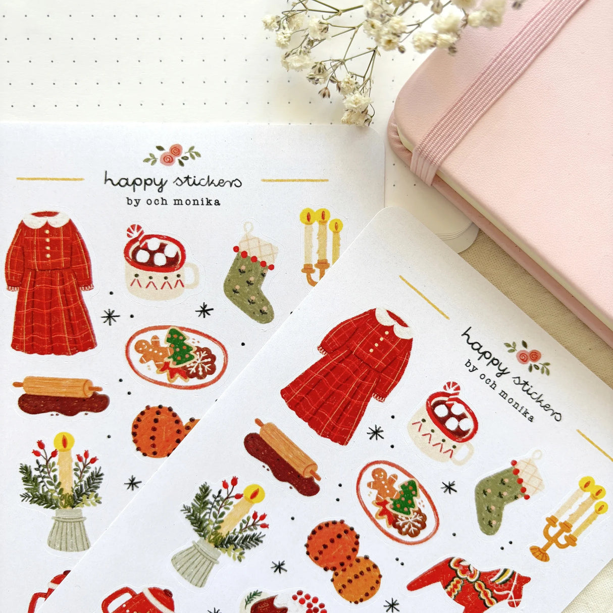 A sticker sheet full of cute little stickers perfect for planners, journals, or scrapbooking ❤