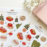A sticker sheet full of cute little stickers perfect for planners, journals, or scrapbooking ❤