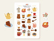 A sticker sheet full of cute little stickers perfect for planners, journals, or scrapbooking ❤