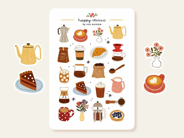 A sticker sheet full of cute little stickers perfect for planners, journals, or scrapbooking ❤