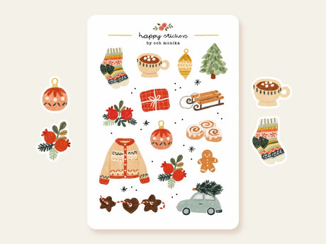 A sticker sheet full of cute little stickers perfect for planners, journals, or scrapbooking ❤