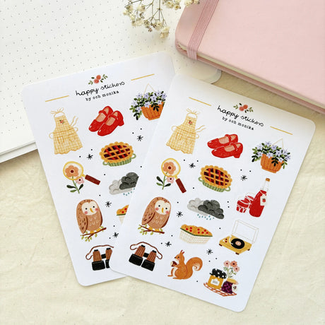 A sticker sheet full of cute little stickers perfect for planners, journals, or scrapbooking ❤