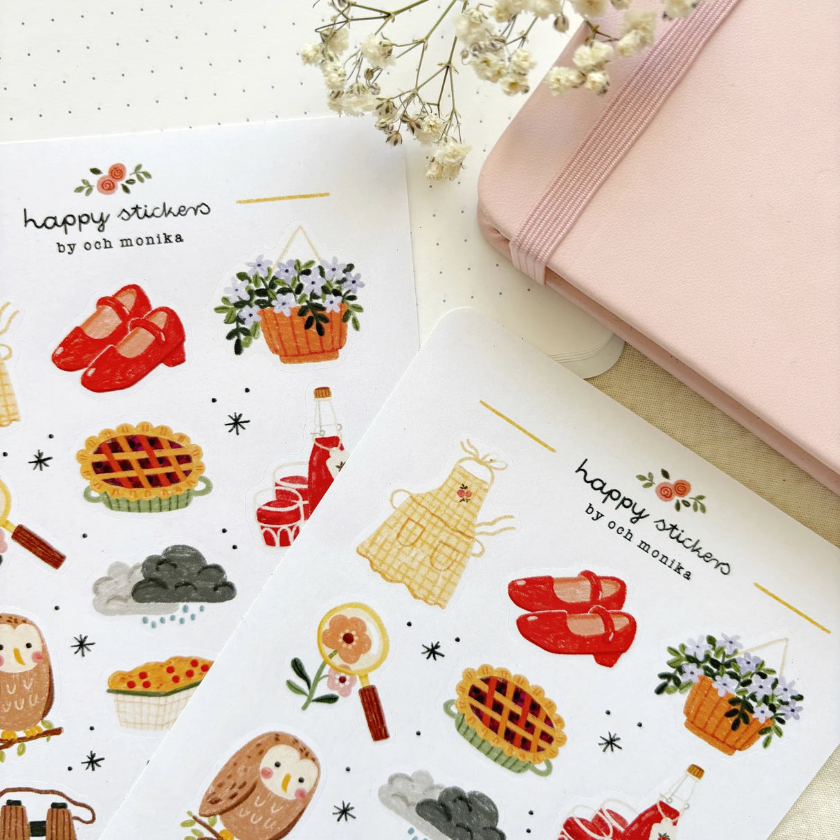 A sticker sheet full of cute little stickers perfect for planners, journals, or scrapbooking ❤