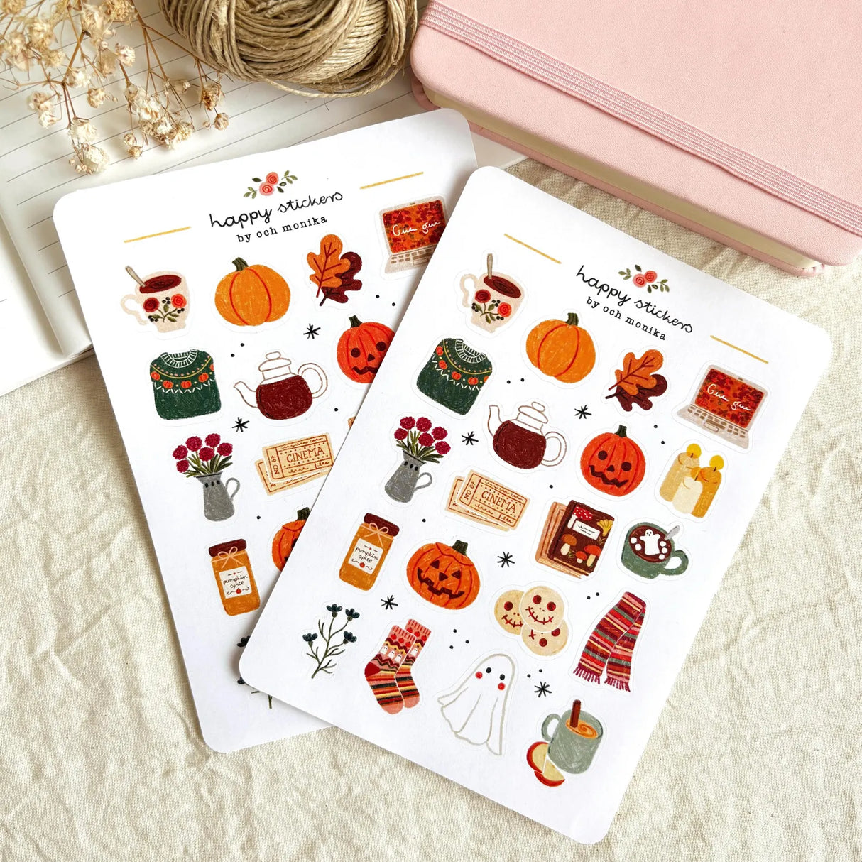A sticker sheet full of cute little stickers perfect for planners, journals, or scrapbooking ❤