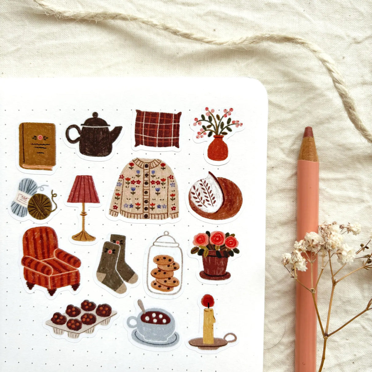 A sticker sheet full of cute little stickers perfect for planners, journals, or scrapbooking ❤