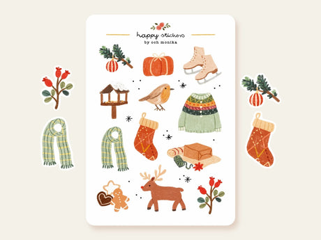 A sticker sheet full of cute little stickers perfect for planners, journals, or scrapbooking ❤