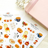A sticker sheet full of cute little stickers perfect for planners, journals, or scrapbooking ❤