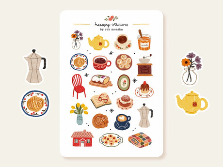 A sticker sheet full of cute little stickers perfect for planners, journals, or scrapbooking ❤
