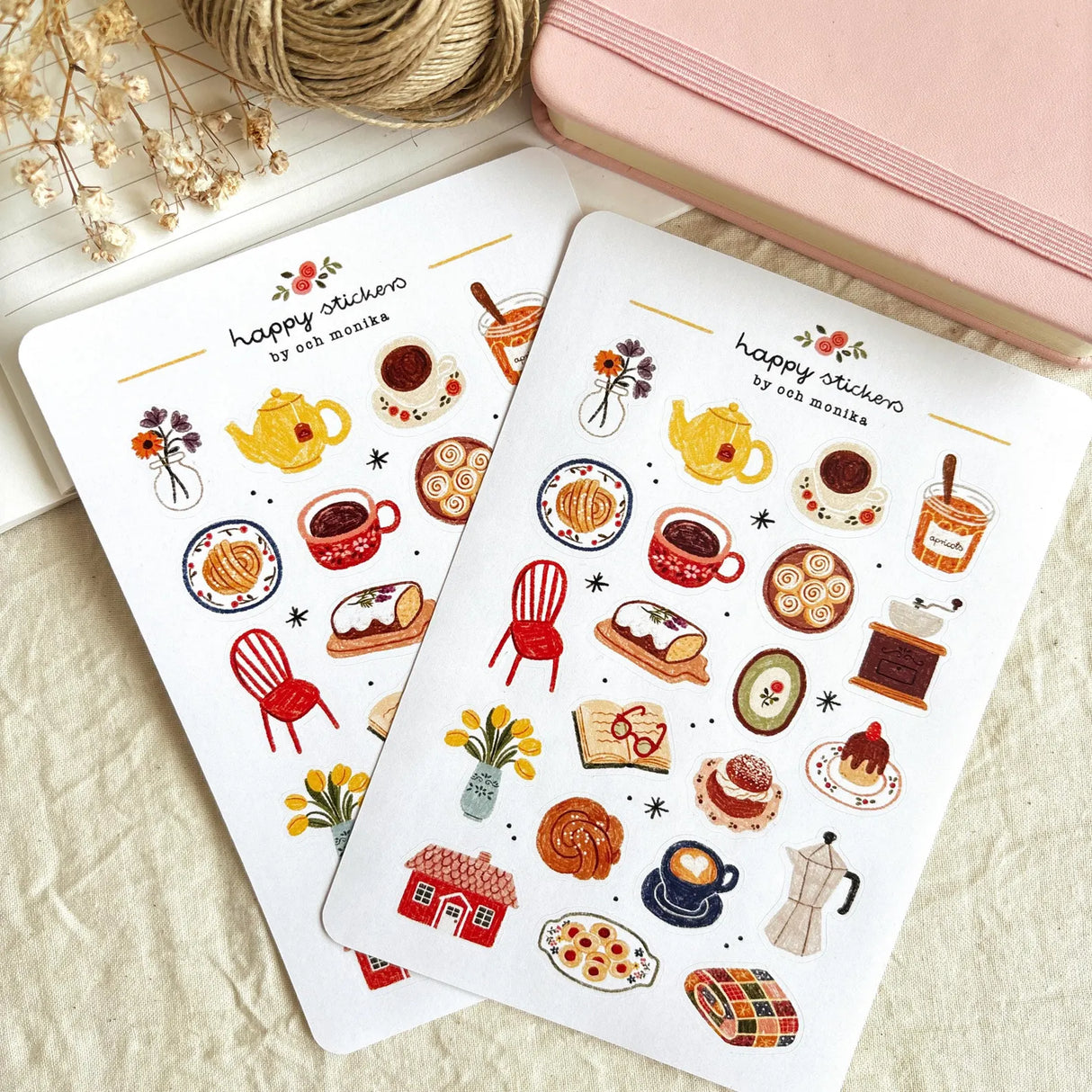 A sticker sheet full of cute little stickers perfect for planners, journals, or scrapbooking ❤