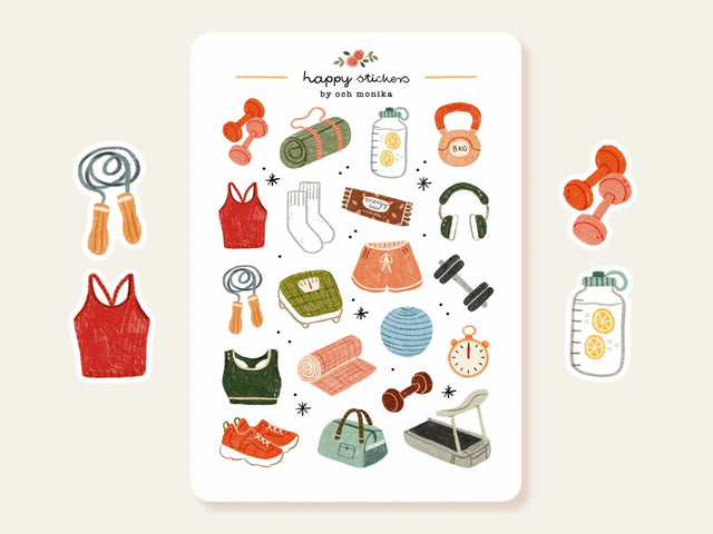 A sticker sheet full of cute little stickers perfect for planners, journals, or scrapbooking ❤