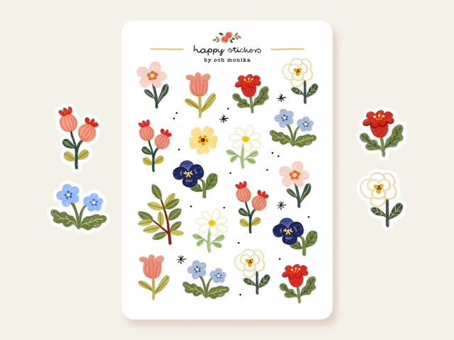A sticker sheet full of cute little stickers perfect for planners, journals, or scrapbooking ❤