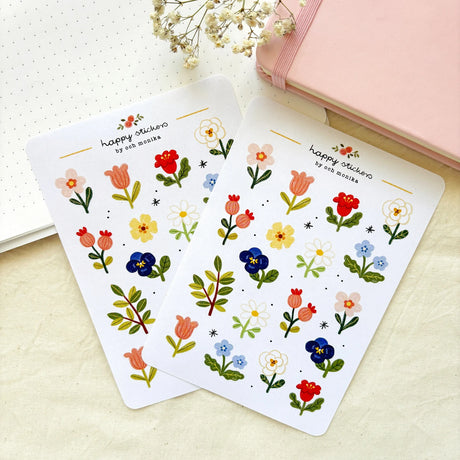 A sticker sheet full of cute little stickers perfect for planners, journals, or scrapbooking ❤
