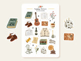 A sticker sheet full of cute little stickers perfect for planners, journals, or scrapbooking ❤