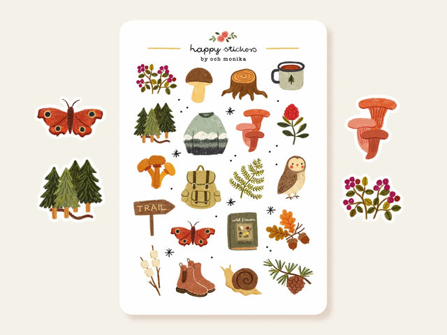 A sticker sheet full of cute little stickers perfect for planners, journals, or scrapbooking ❤