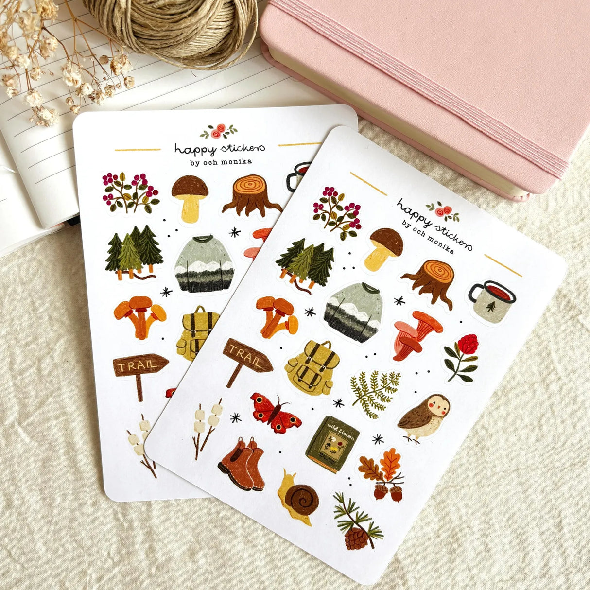 A sticker sheet full of cute little stickers perfect for planners, journals, or scrapbooking ❤