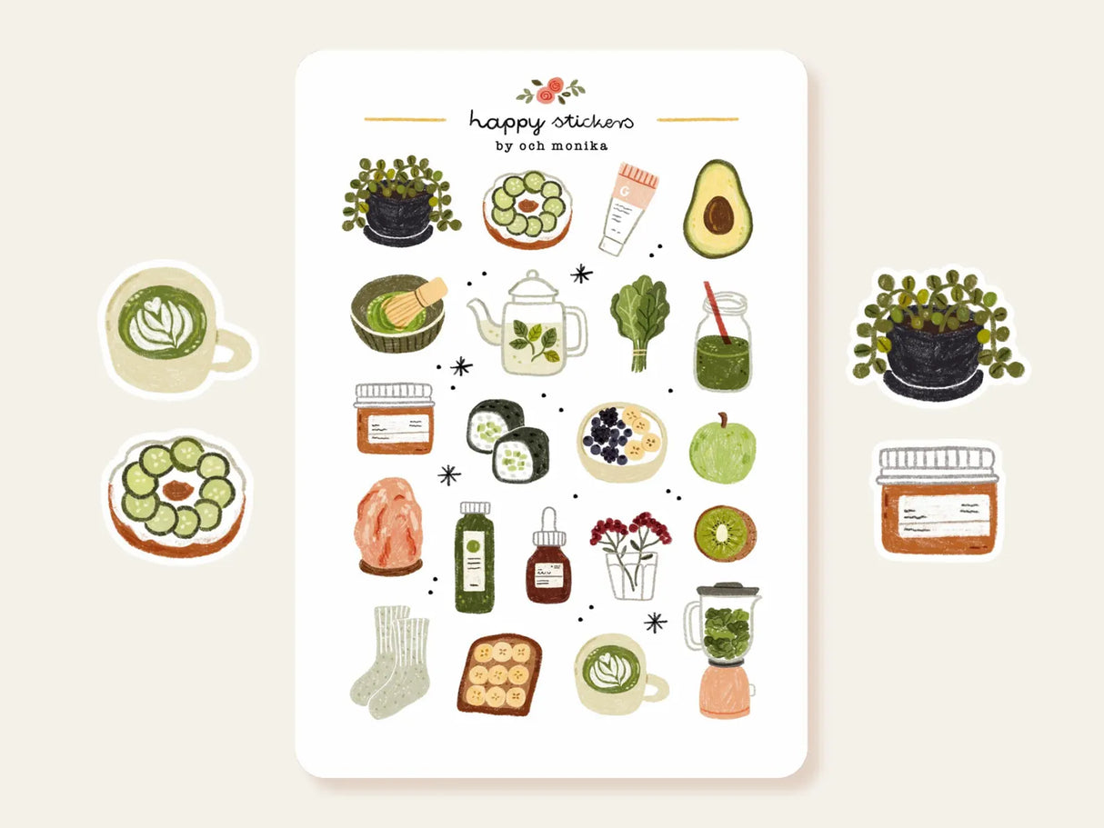 A sticker sheet full of cute little stickers perfect for planners, journals, or scrapbooking ❤