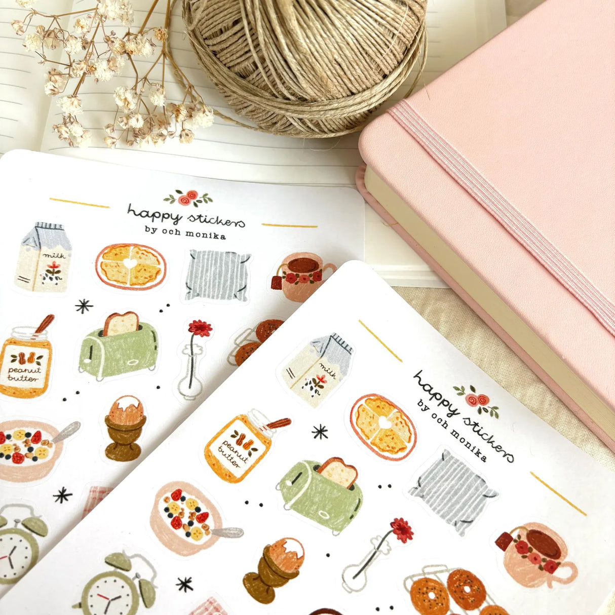 A sticker sheet full of cute little stickers perfect for planners, journals, or scrapbooking ❤