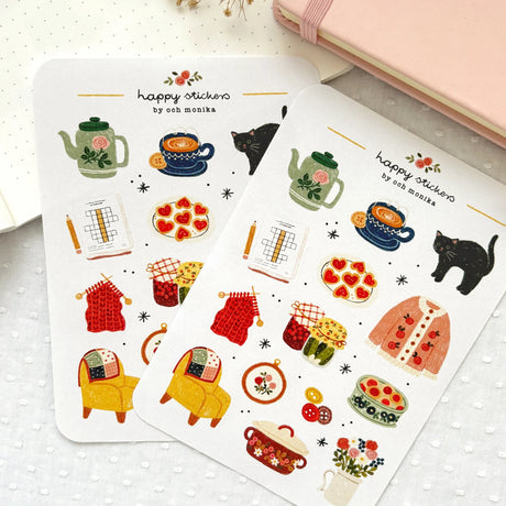 A sticker sheet full of cute little stickers perfect for planners, journals, or scrapbooking ❤