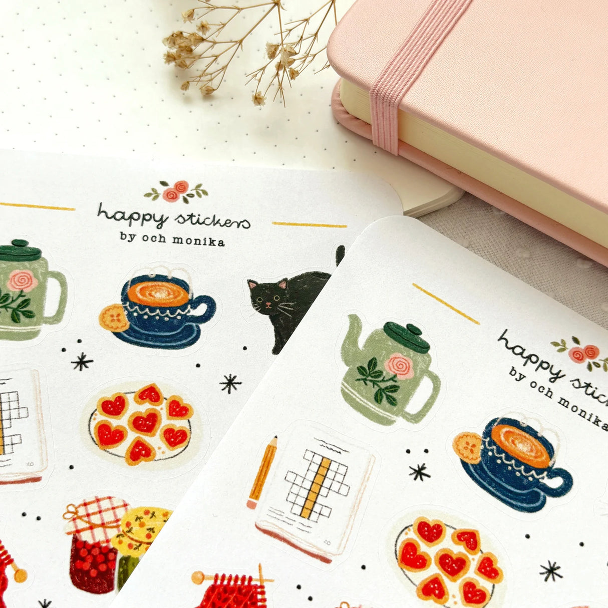 A sticker sheet full of cute little stickers perfect for planners, journals, or scrapbooking ❤