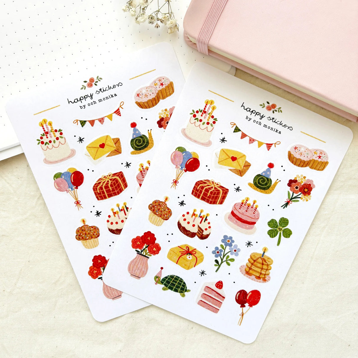 A sticker sheet full of cute little stickers perfect for planners, journals, or scrapbooking ❤