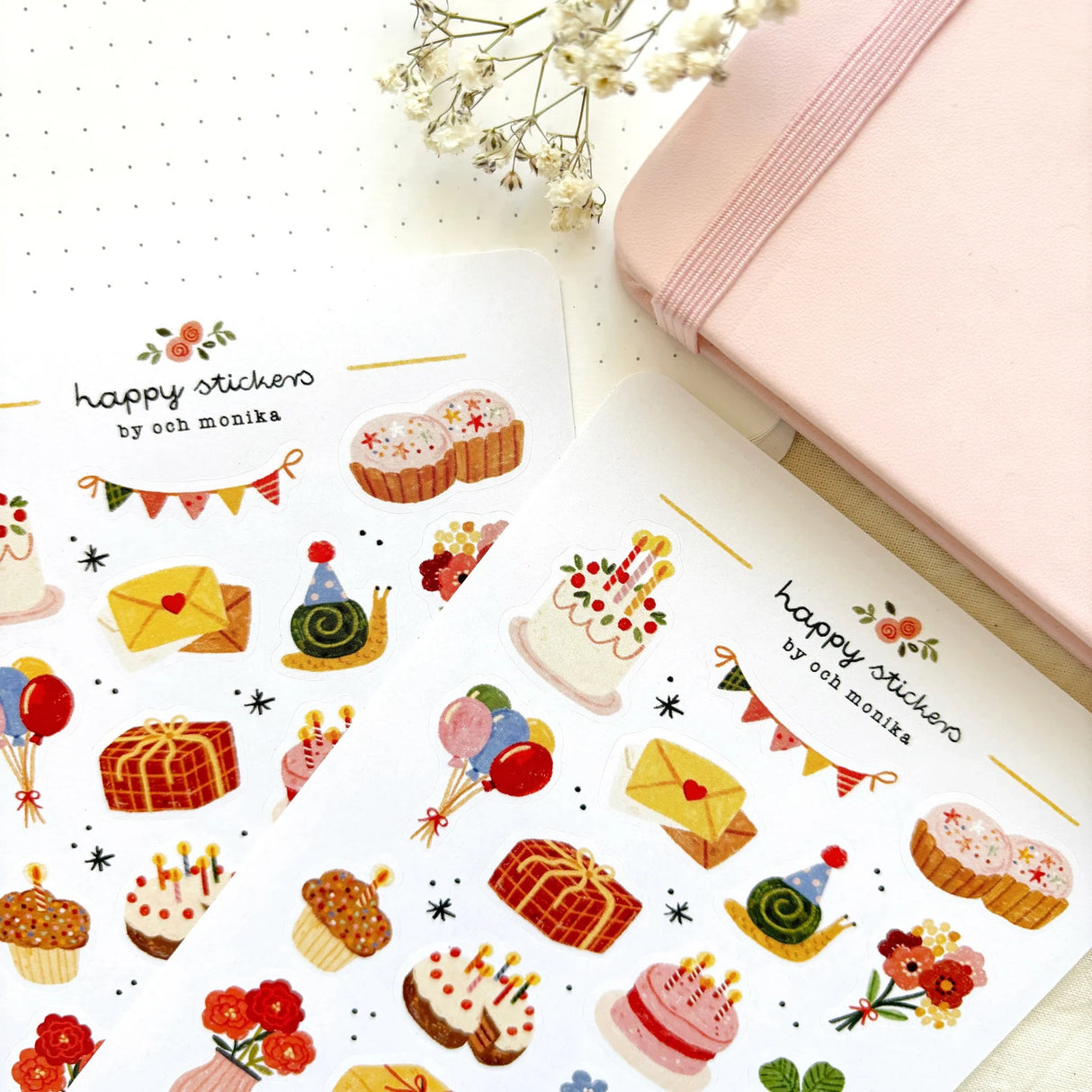 A sticker sheet full of cute little stickers perfect for planners, journals, or scrapbooking ❤