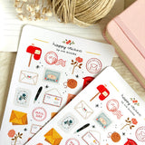 A sticker sheet full of cute little stickers perfect for planners, journals, or scrapbooking ❤