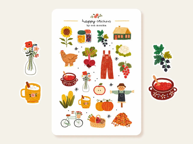 A sticker sheet full of cute little stickers perfect for planners, journals, or scrapbooking ❤