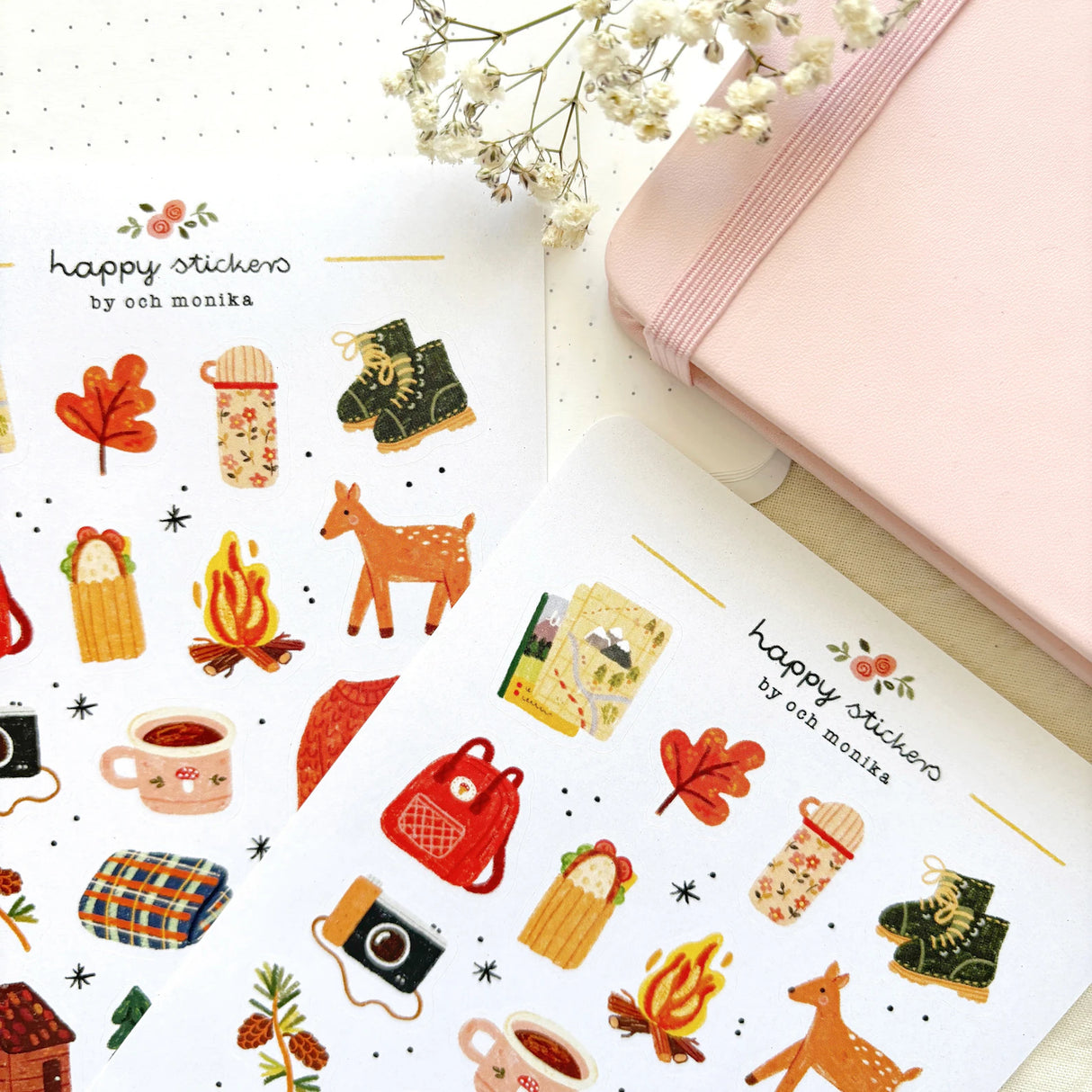 A sticker sheet full of cute little stickers perfect for planners, journals, or scrapbooking ❤
