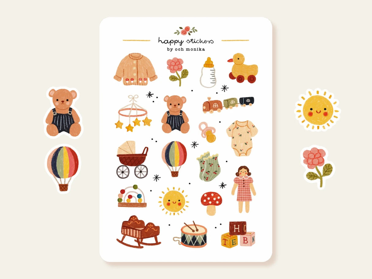 A sticker sheet full of cute little stickers perfect for planners, journals, or scrapbooking ❤