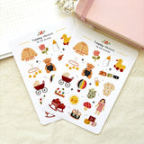 A sticker sheet full of cute little stickers perfect for planners, journals, or scrapbooking ❤