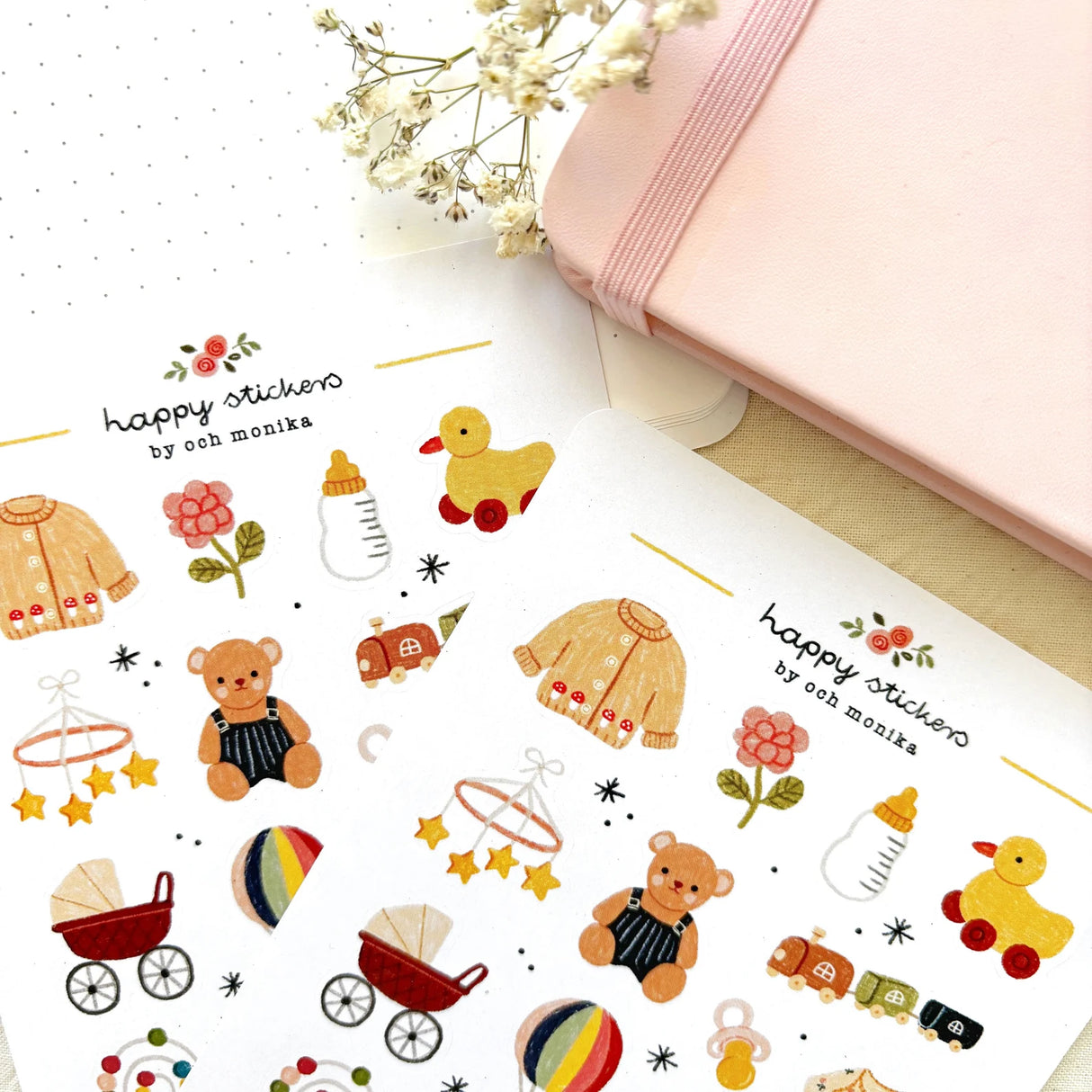 A sticker sheet full of cute little stickers perfect for planners, journals, or scrapbooking ❤