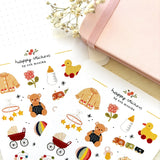 A sticker sheet full of cute little stickers perfect for planners, journals, or scrapbooking ❤