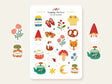 A sticker sheet full of cute little stickers perfect for planners, journals, or scrapbooking ❤