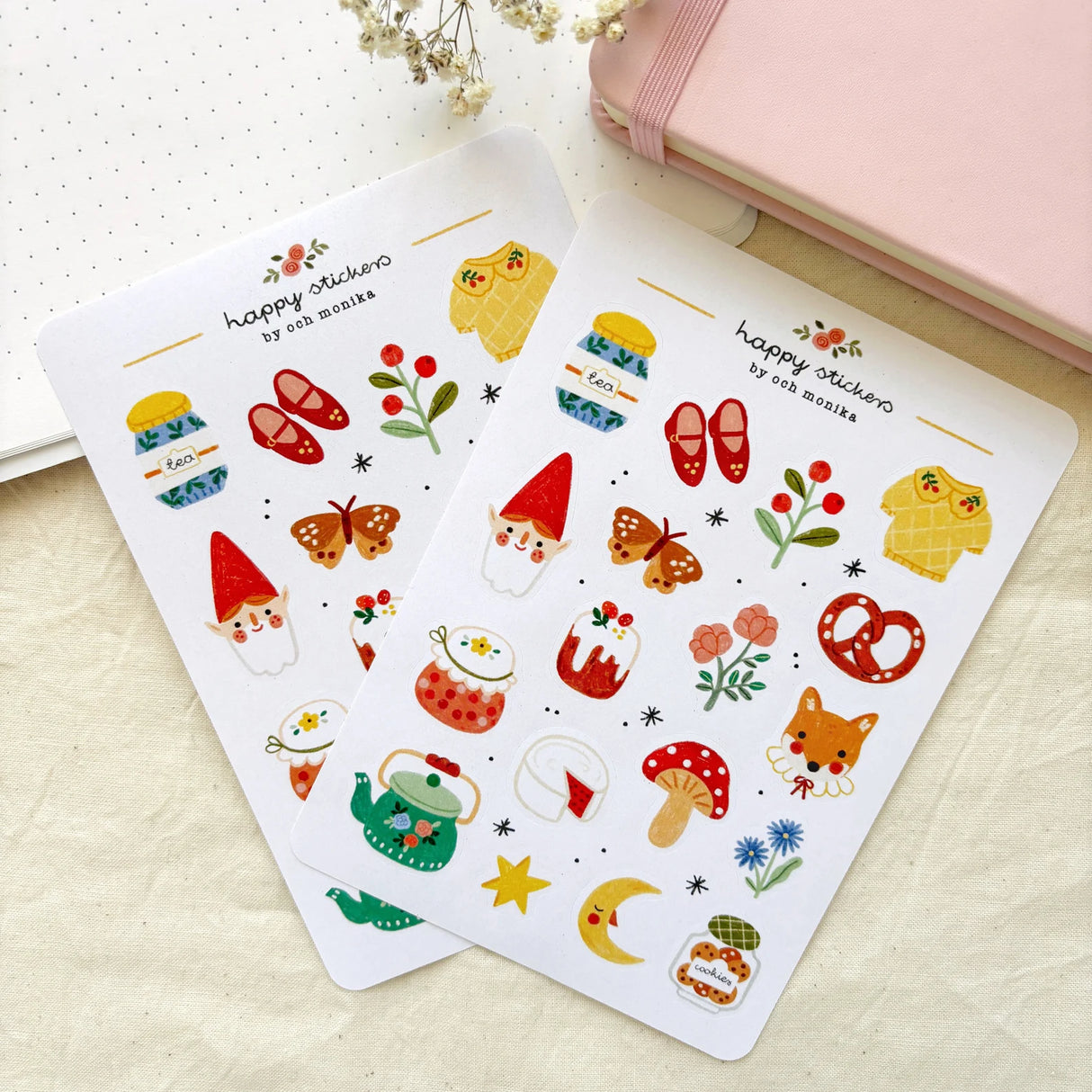 A sticker sheet full of cute little stickers perfect for planners, journals, or scrapbooking ❤