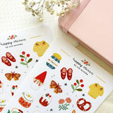 A sticker sheet full of cute little stickers perfect for planners, journals, or scrapbooking ❤