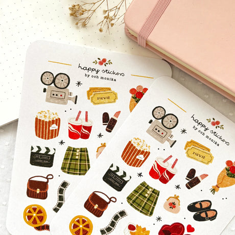 A sticker sheet full of cute little stickers perfect for planners, journals, or scrapbooking ❤