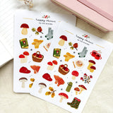 A sticker sheet full of cute little stickers perfect for planners, journals, or scrapbooking ❤