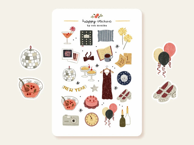 A sticker sheet full of cute little stickers perfect for planners, journals, or scrapbooking ❤