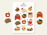 A sticker sheet full of cute little stickers perfect for planners, journals, or scrapbooking ❤