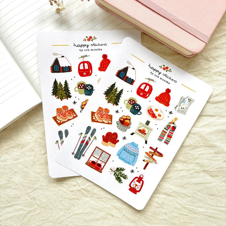 A sticker sheet full of cute little stickers perfect for planners, journals, or scrapbooking ❤